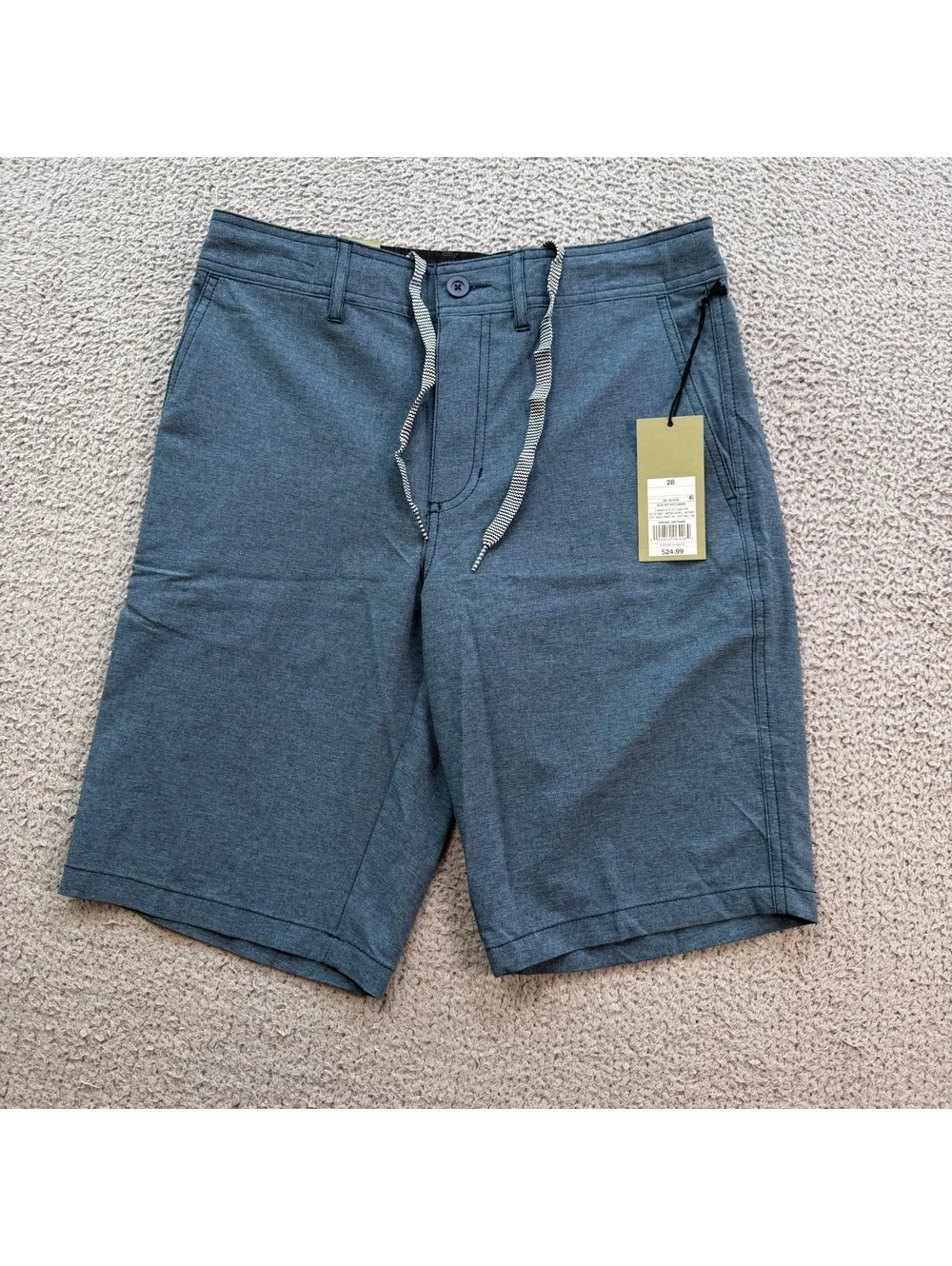 Goodfellow & Co Men’s Blue Hybrid Swim Shorts Size 28 NWT 10.5” 4-Way Stretch